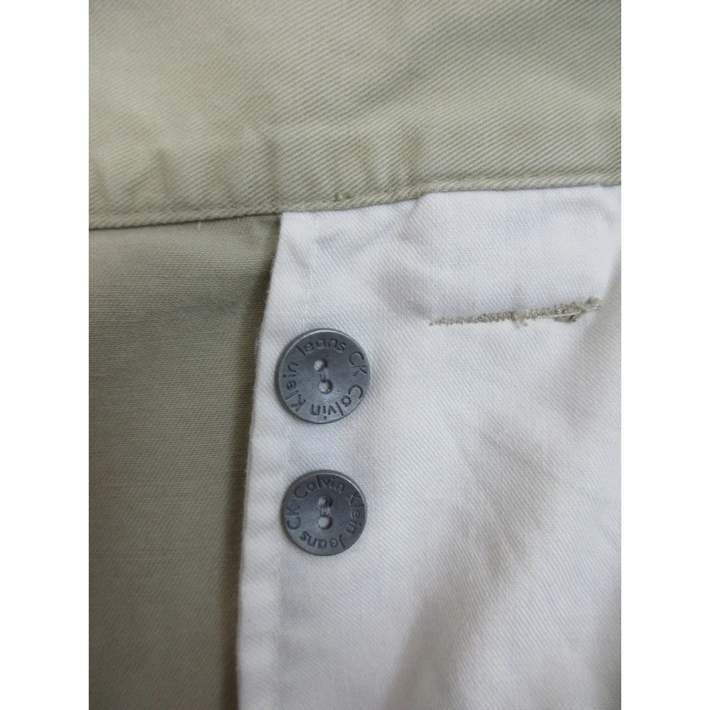 Calvin Klein Jeans GI Chino Cargo Pants Mens 36x30 Khaki Cotton Utility Workwear